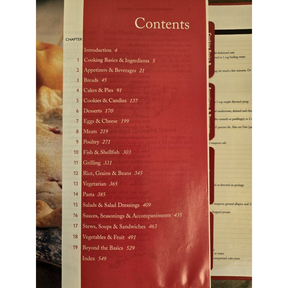 Vintage 2000 Betty Crocker Big Red Cookbook Recipes 5 Ring Binder READ - Picture 13 of 13